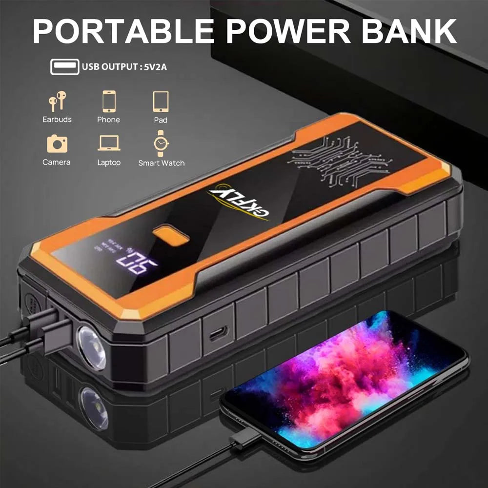 GKFLY 4000A Car Jump Starter Portable Power Bank
