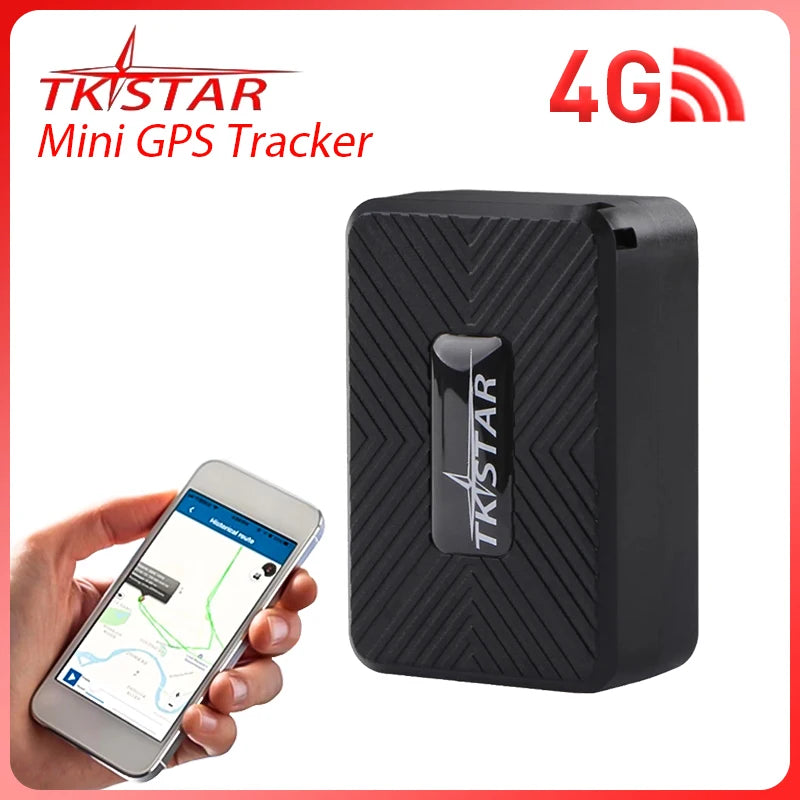 TKSTAR TK913 4G Mini GPS Nyomkövető Erős Mágnest 1500mAh Vízálló Autó GPRS Nyomkövető Követés Jármű Autó Hang APP