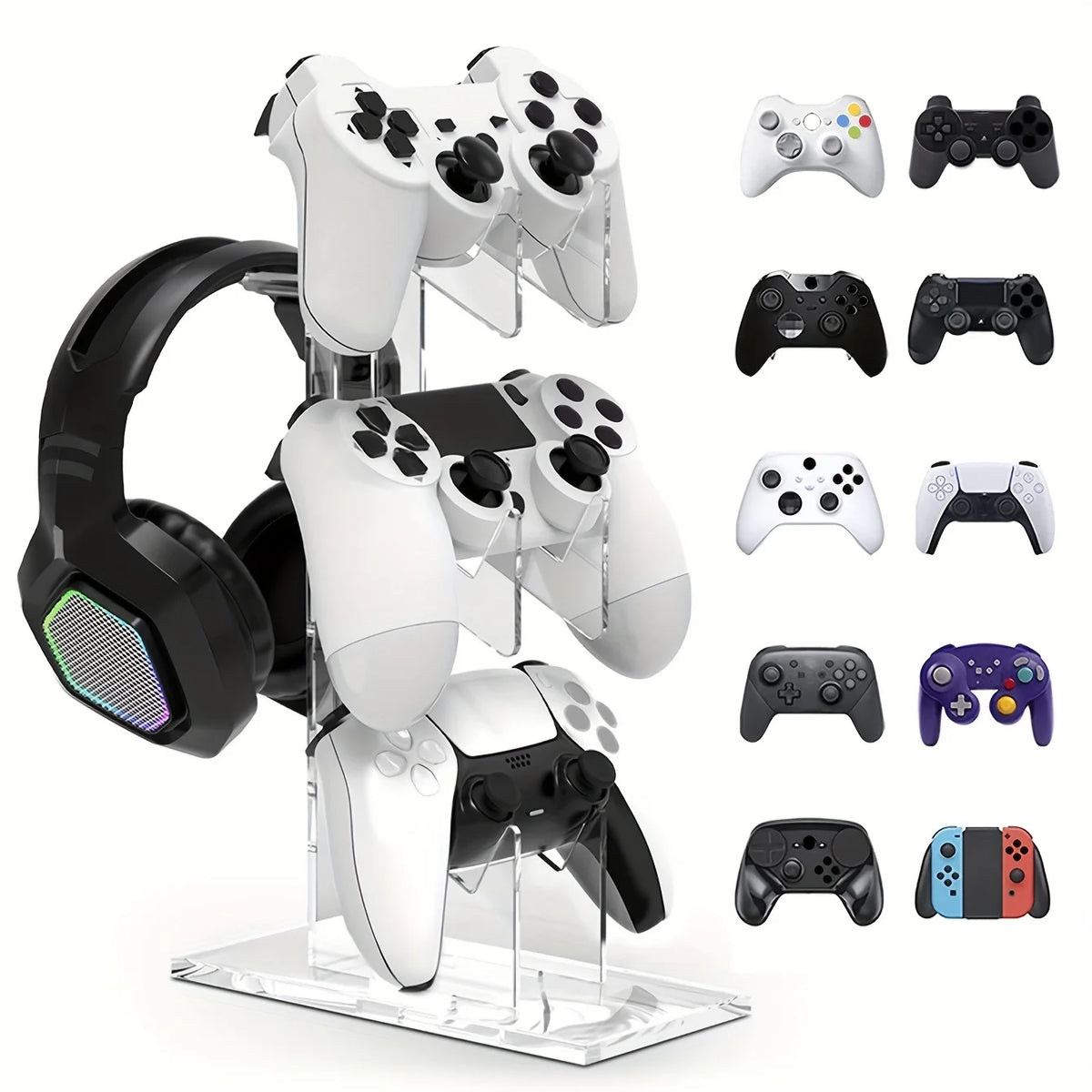 Three-Tier Controller and Headphone Stand