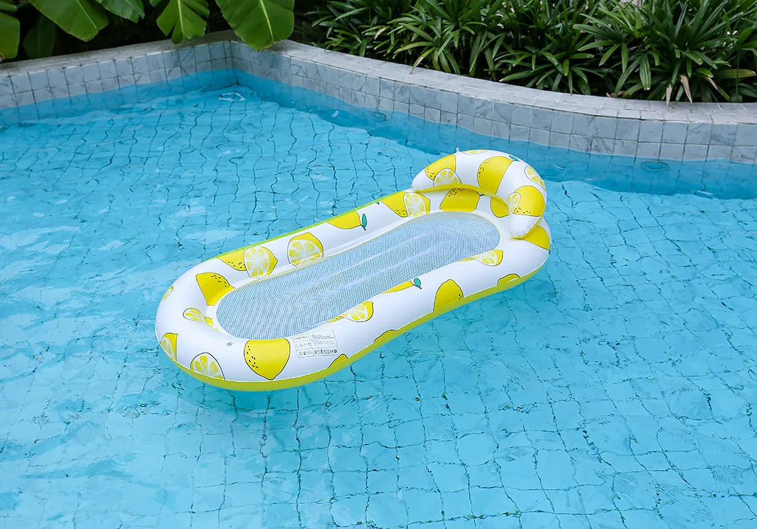 Rooxin Inflatable Water Hammock Floats Bed Swim Ring Tube Swimming Pool Mattresses Sleeping Bed Beach Lounger Chair 