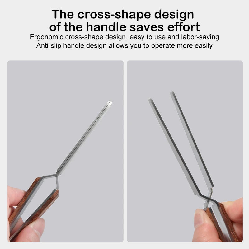 Nail Shaping Tweezers with Wooden Handle