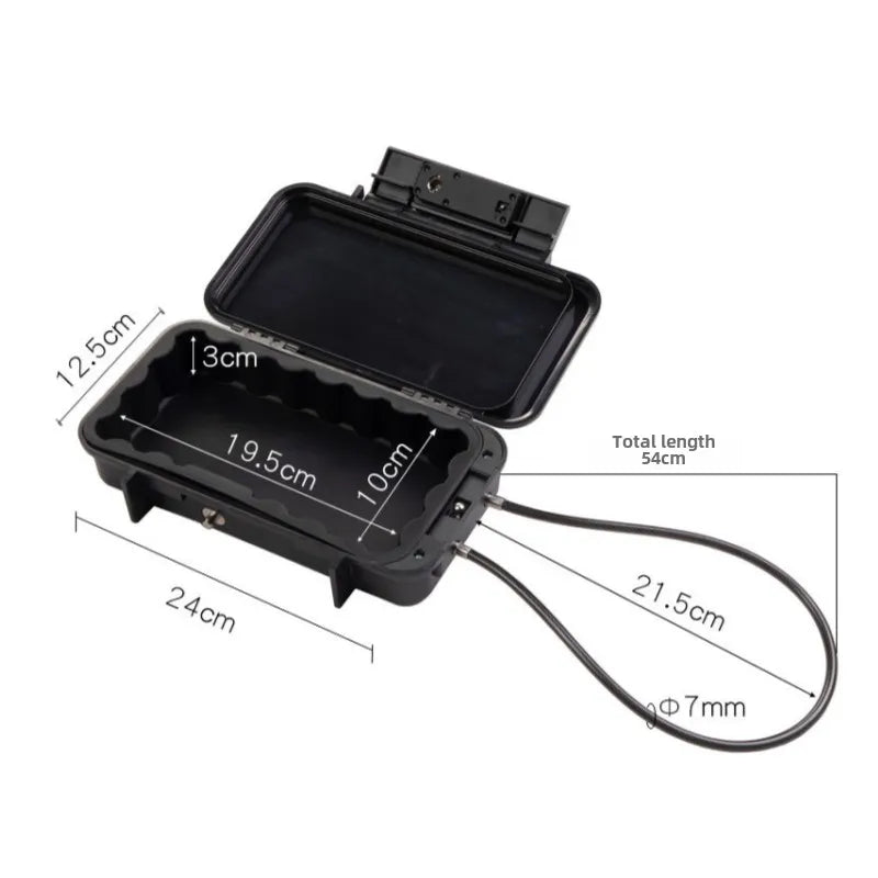 Coffre-fort portable extérieur avec câble et code pour clés et objets de valeur