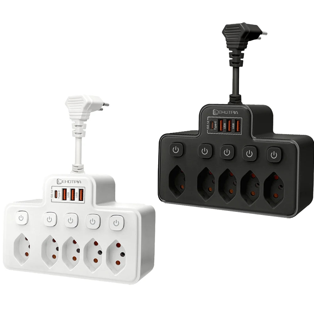 Swiss Wall Socket Adapter with USB-C
