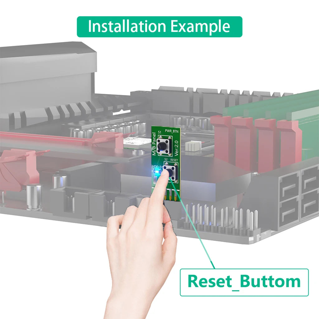 Desktop PC Power and Reset Test Switch Board