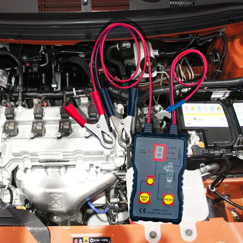 Herramienta de escaneo del sistema de combustible más reciente kit de herramientas de limpieza automotriz conjunto limpiador de inyectores probador de inyectores de combustible portátil 4 modos de pulso