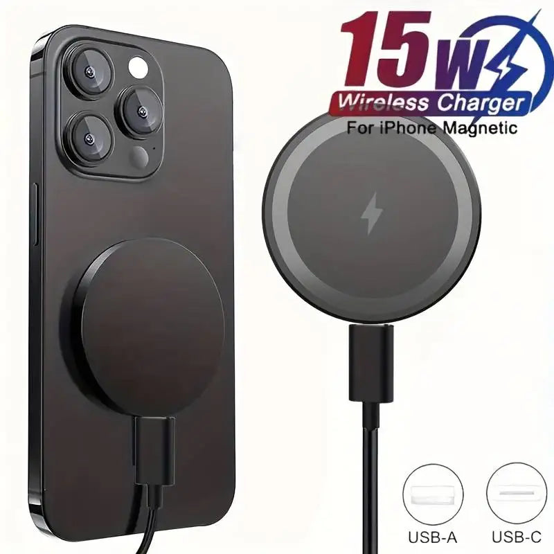 Chargeur sans fil magnétique pour téléphone avec support