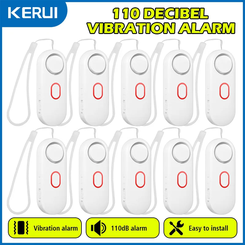 110dB Loud Vibration Detector Alarm for Door and Window