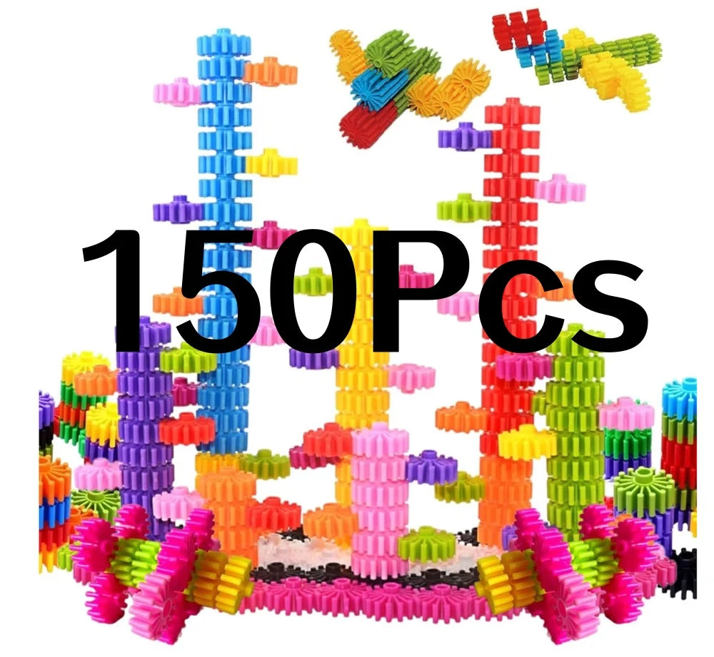 Interlocking Gear Construction Blocks, Selected Piece Count