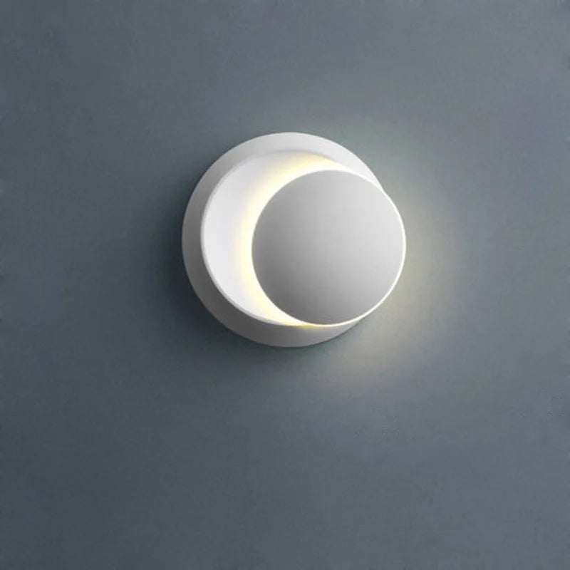 Nástěnné LED svítidlo s otočným diskem, 5 W, černé nebo bílé