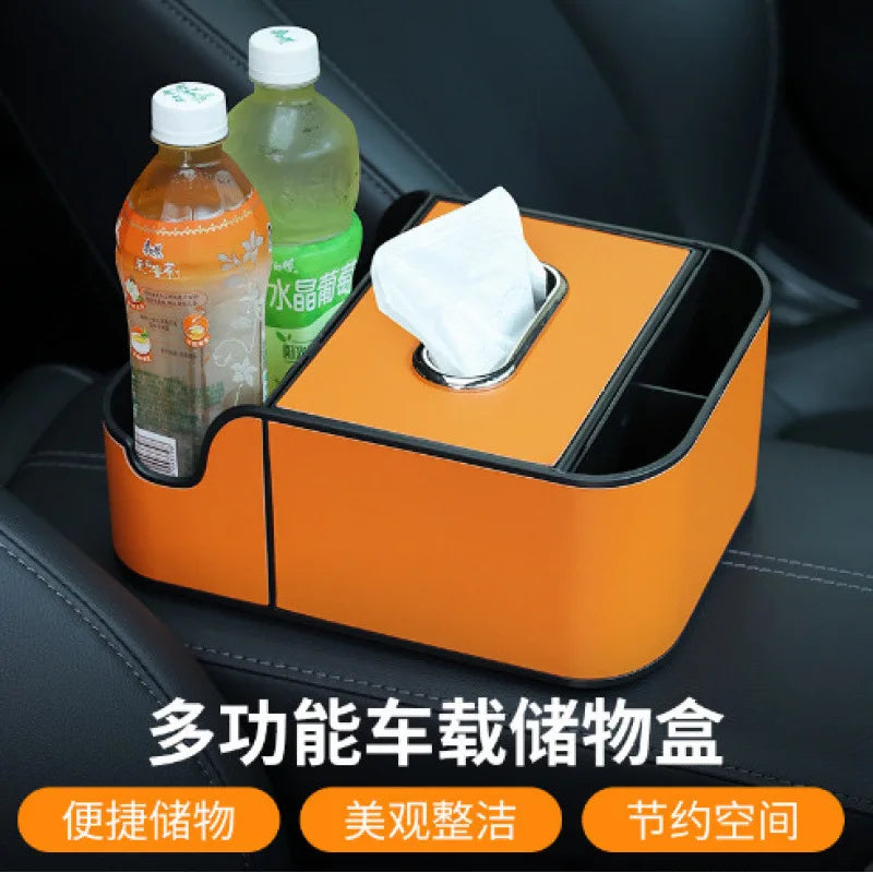 Car Seat-Back Organiser with Tissue Storage