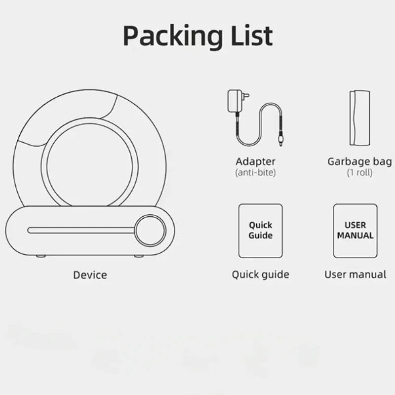 Розумний автоматичний лоток для котячого туалету з керуванням через додаток