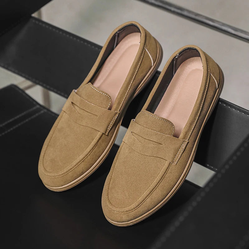 Men's Slip-On Loafers Lightweight Breathable Casual Walking Shoes