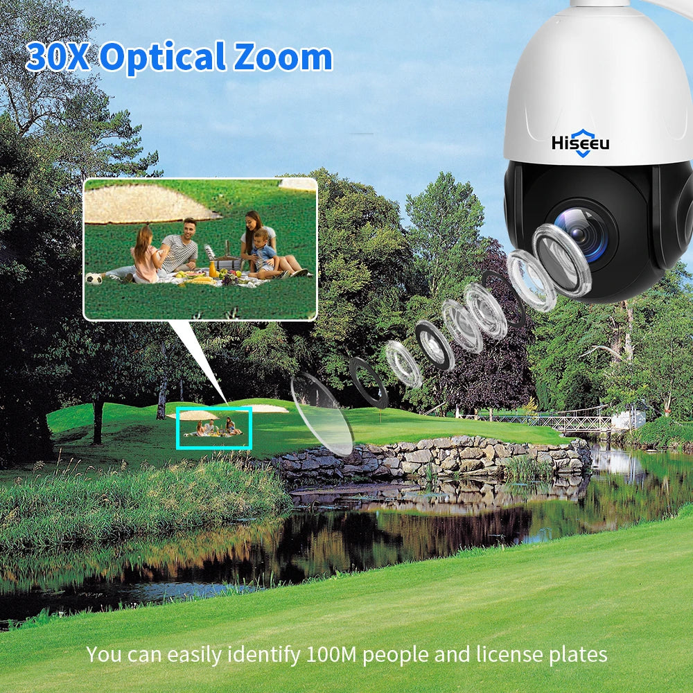 8MP PTZ PoE Outdoor Dome Camera 30X Optical Zoom