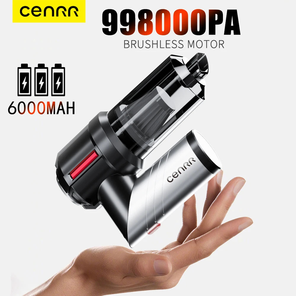 Cordless Car Vacuum Cleaner with Blower, USB-C Rechargeable Handheld