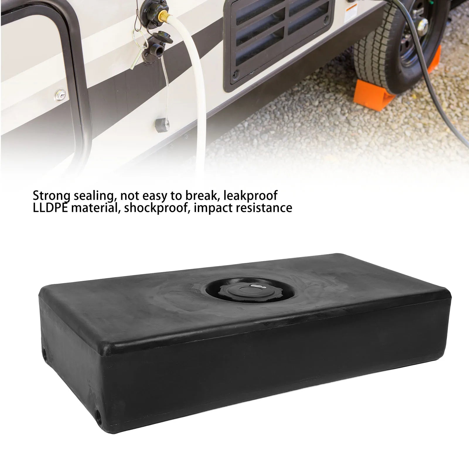 8 Gallon RV Water Holding Tank for Campers, Boats and Trailers