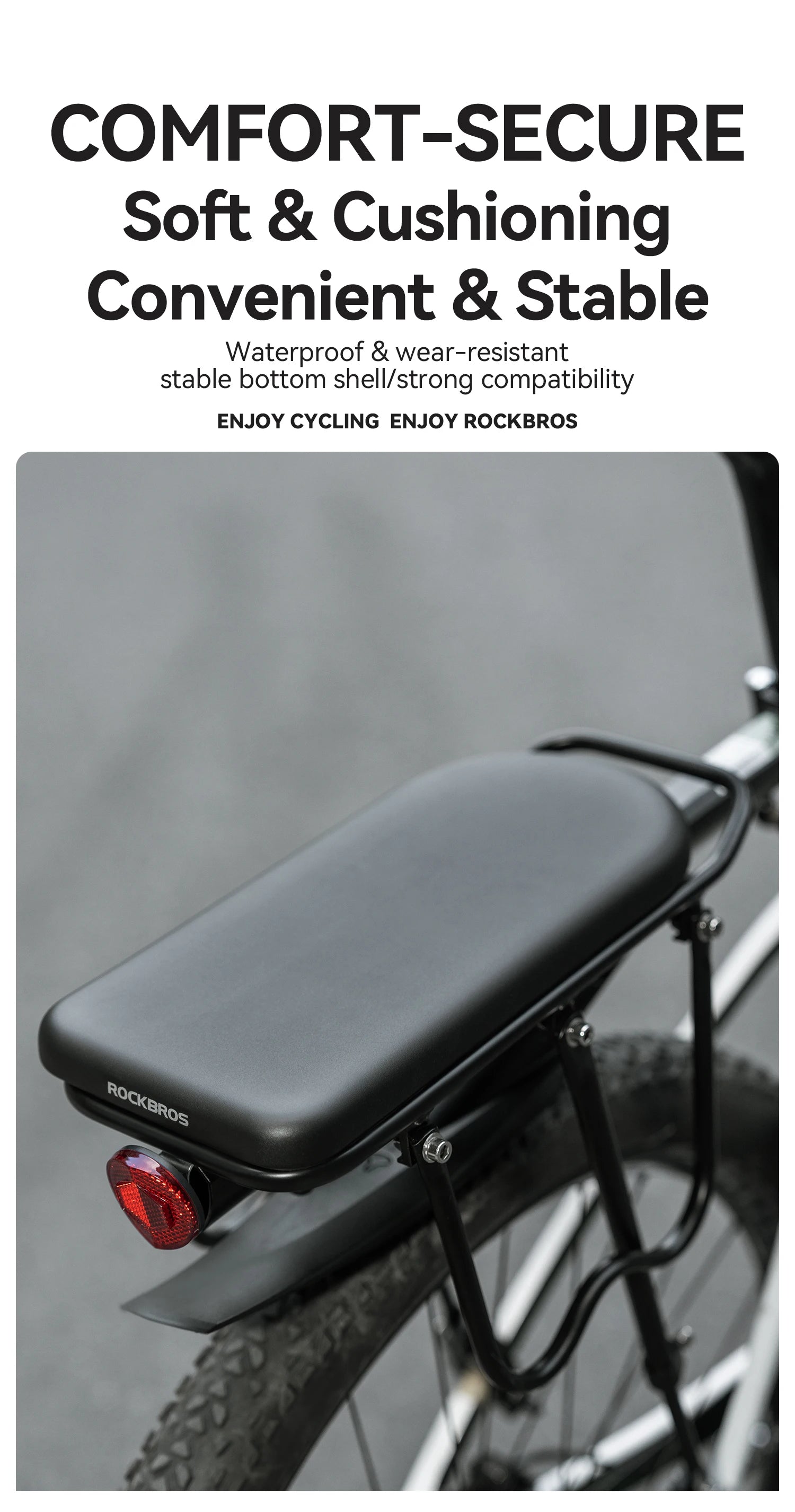 Bicycle Back Seat Cushion for Road Bicycles