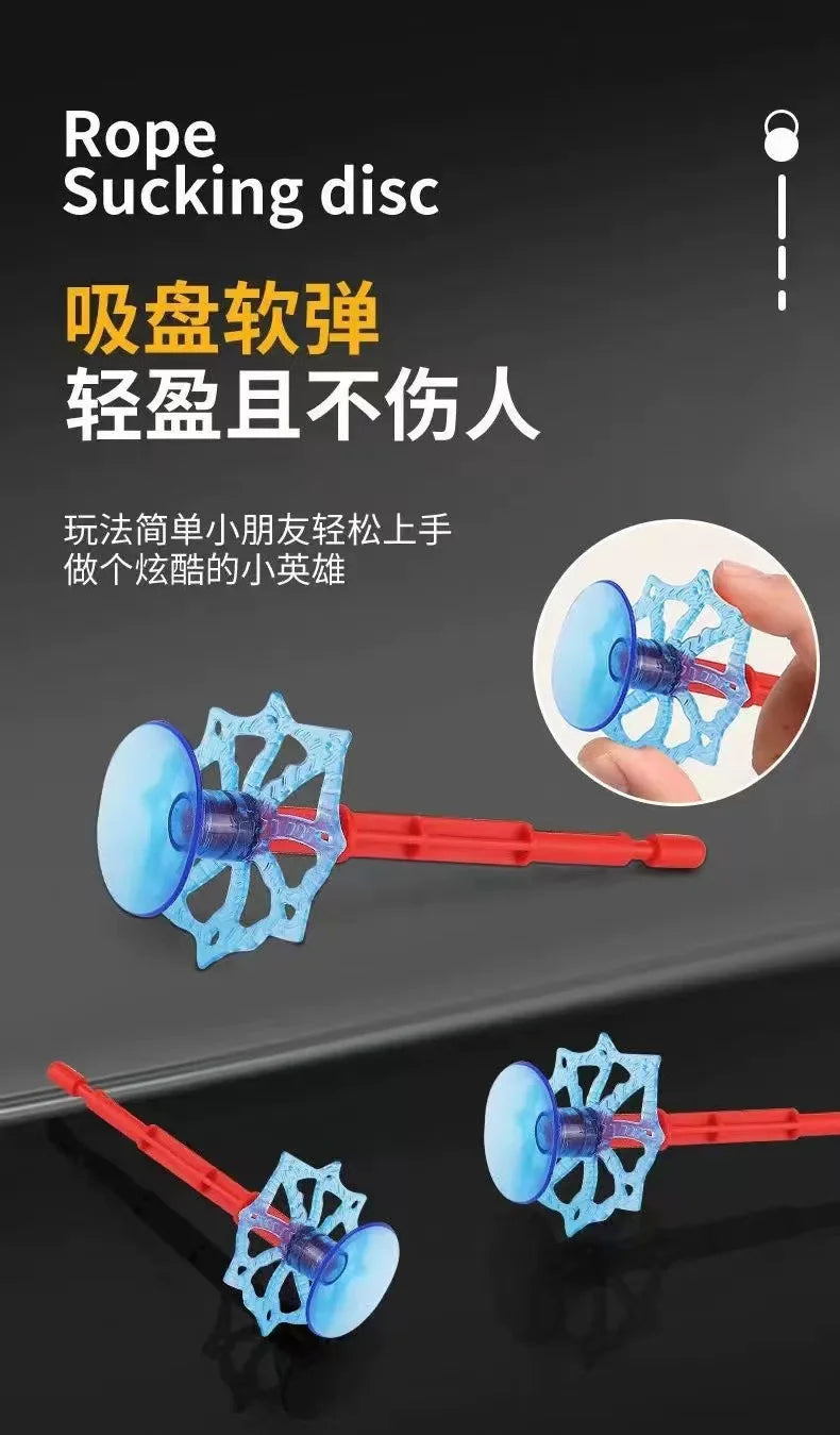 Disney SpiderMan Hero Launcher Rotating Spider-Man Launcher Soft Bullet Gun Suction Cup Ejection Toy Children's Birthday Gift 