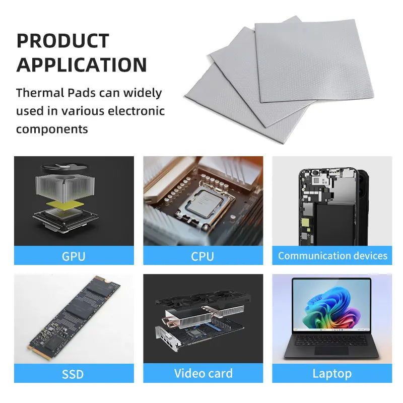 Soft Silicone Thermal Pads - Multiple Thicknesses