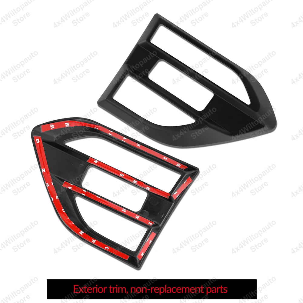 HeadLight Covers Side Vent Guard Trim Tail Lights Cover For Ford Ranger 2015-2022 Wildtrak XLT XLS XL Door Handle Insert Bowl