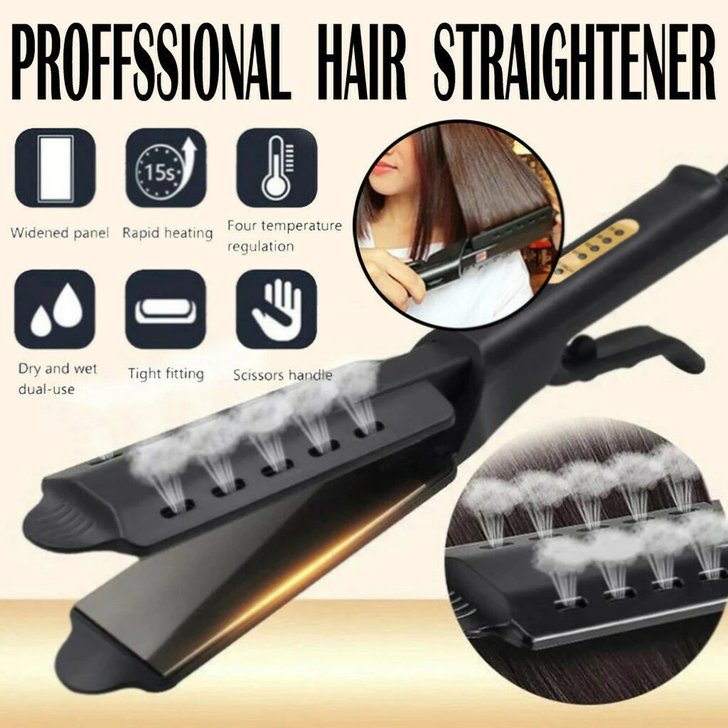 Ceramic Tourmaline Ionic Hair Straightener with Adjustable Heat
