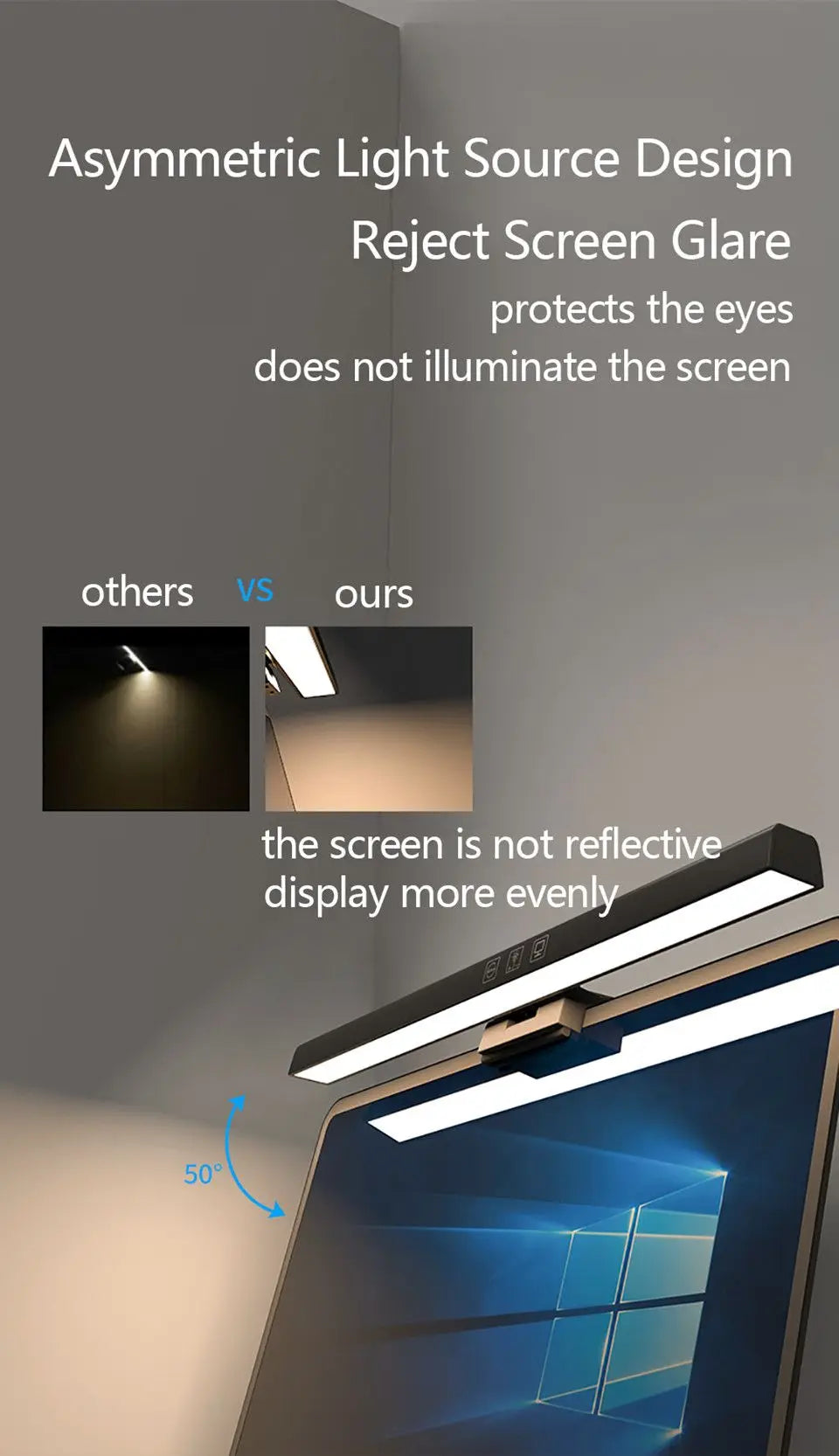 Monitor Light Bar - Straight and Curved Options