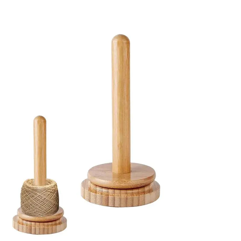 Wooden Yarn Ball Holder for Knitting and Crochet