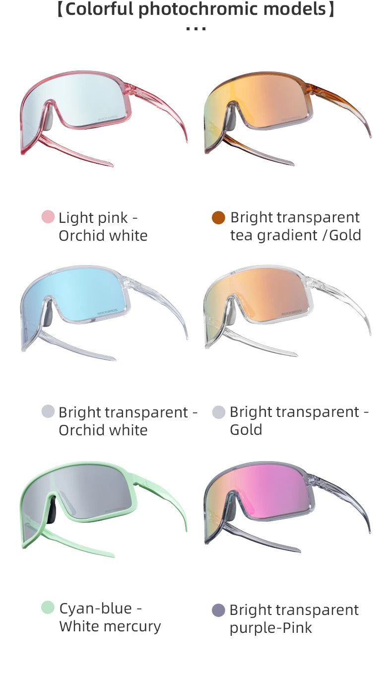 Photochromic MTB Cycling Glasses with UV400 Protection