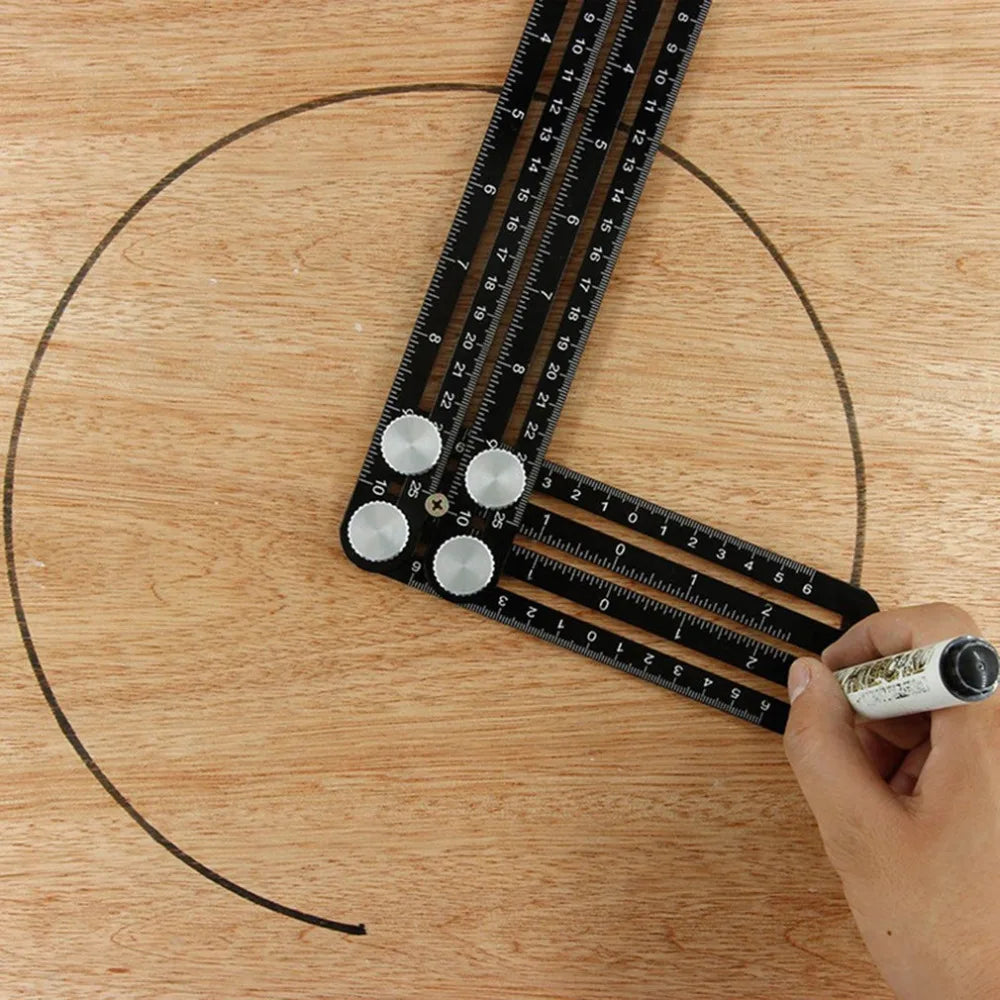 Aluminium Multi-Angle Folding Layout Ruler