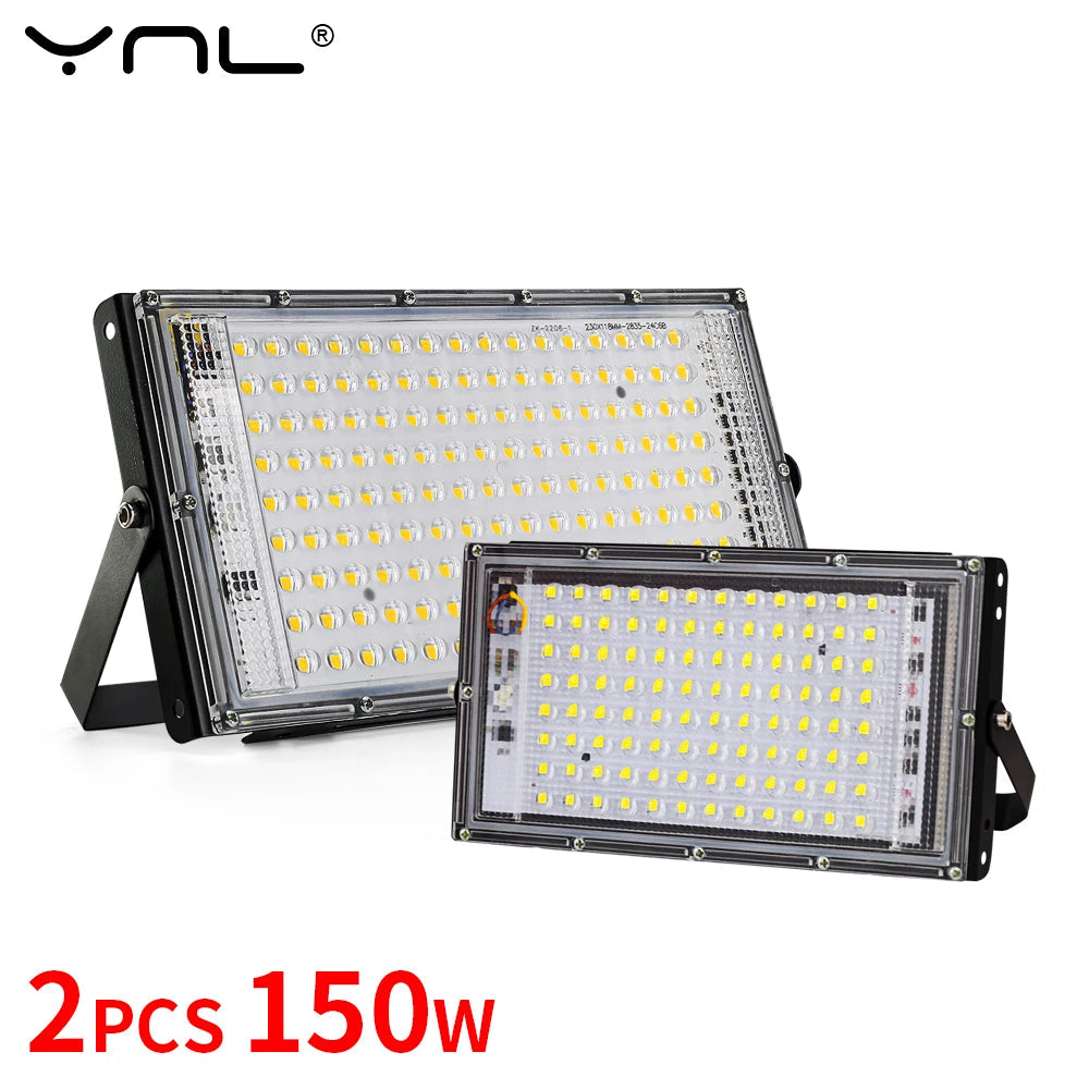 50W 100W 150W Led Flood Light IP65 Waterproof AC 220V Outdoor Floodlight Spotlight LED Reflector Street Lamp Wall Flood Lights 
