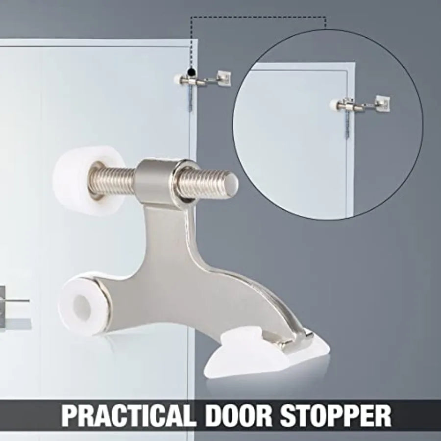 48-Pack Adjustable Hinge Pin Door Stops with Rubber Tips