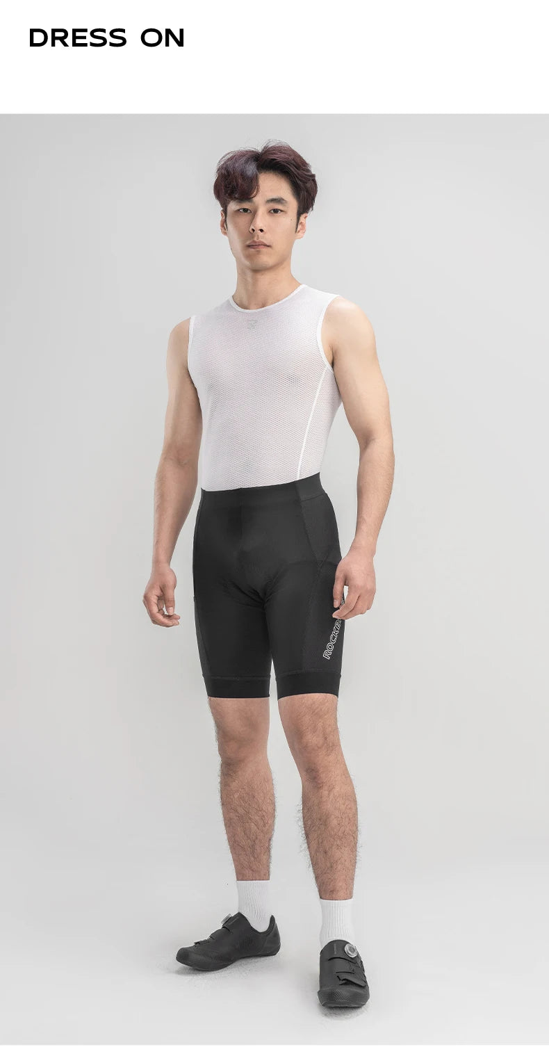Pantaloncini da ciclismo imbottiti da uomo, asciugatura rapida e traspiranti