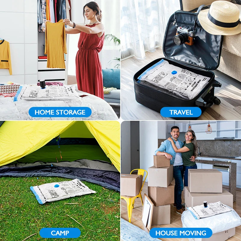 Cordless Electric Pump for Vacuum Storage Bags Travel Rechargable Air Pump for Space Saver Bag Various Clothes Luggage Seal Bags 