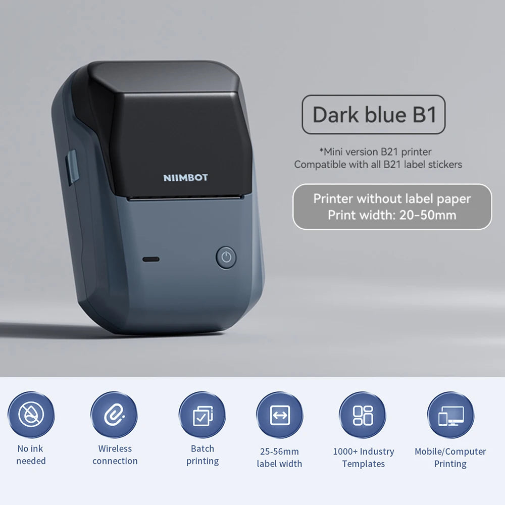 Bluetooth termální tiskárna štítků B1 bezdrátová tiskárna čárových kódů a samolepek