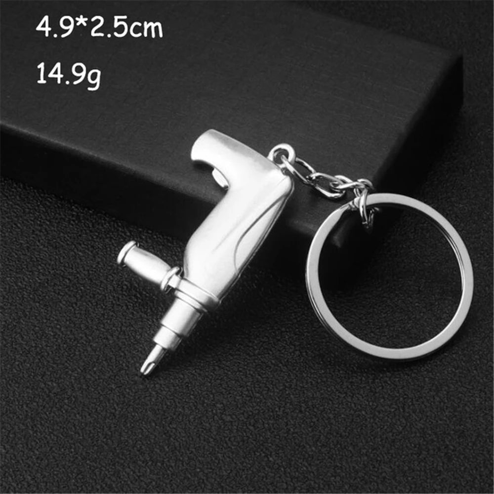Creative Mini Metal Wrench Tools Keychain Portable Outdoor Multifunction Spanner Car Key Rings For Men Utility Gifts