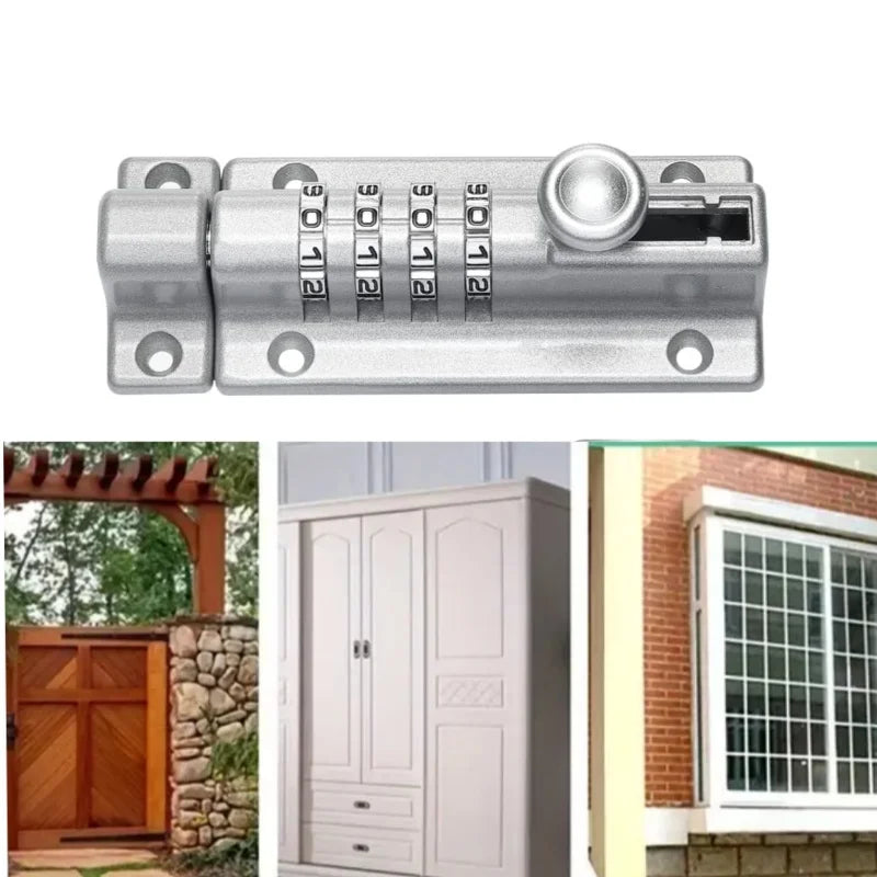 Chiavistello per porta con combinazione a quattro cifre