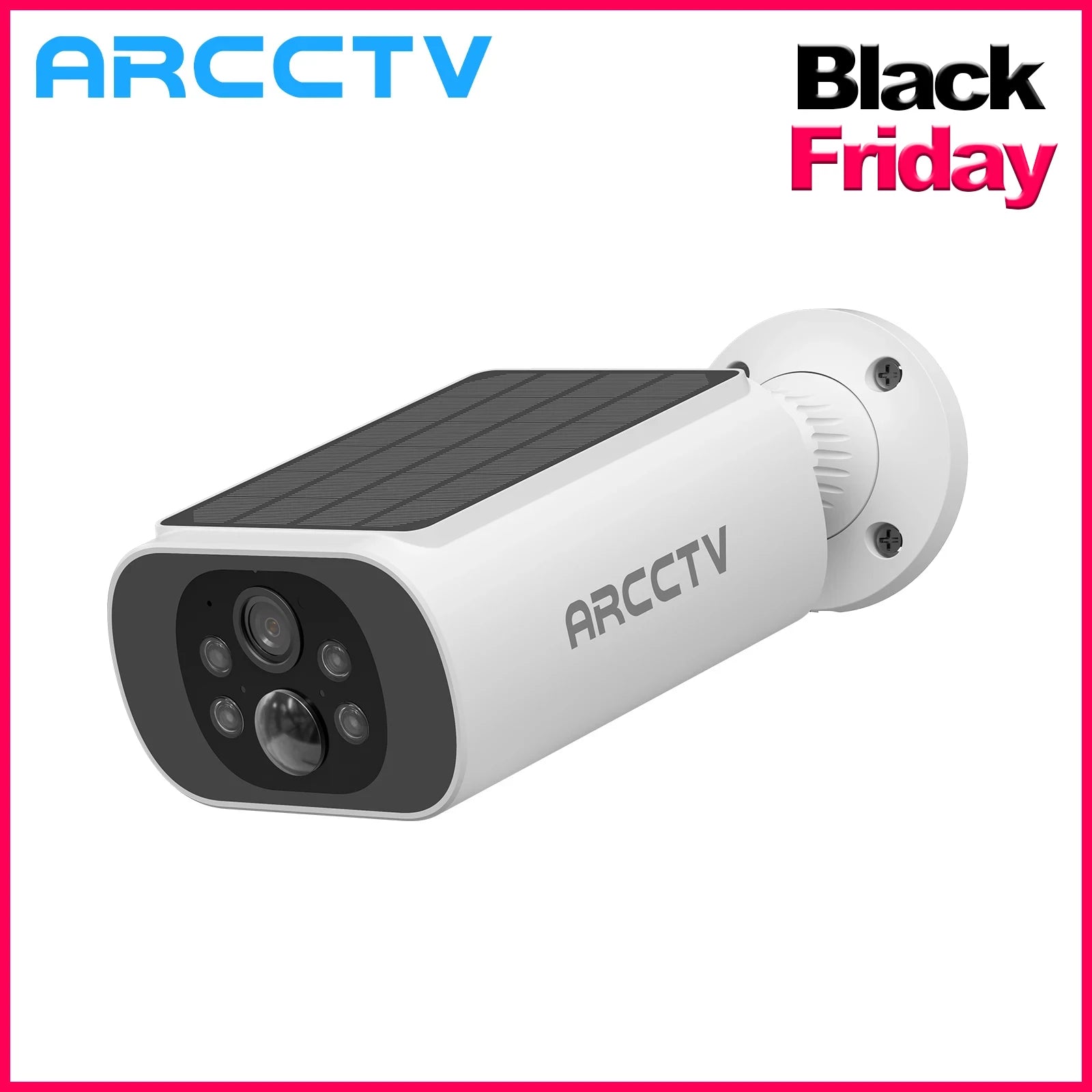 ARCCTV 2K Bezdrátová Solární Venkovní Bezpečnostní Kamera