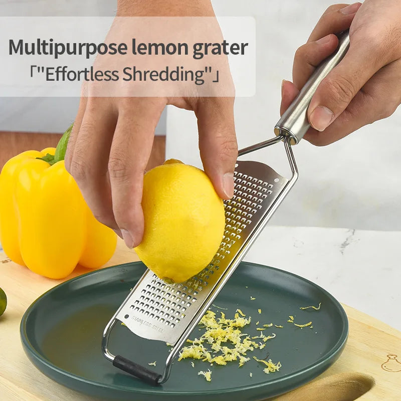 304 Stainless Steel Tube Handle Cheese Grater Lemon Grater Shredder Kitchen Cheese Grater Kitchen Gadgets 