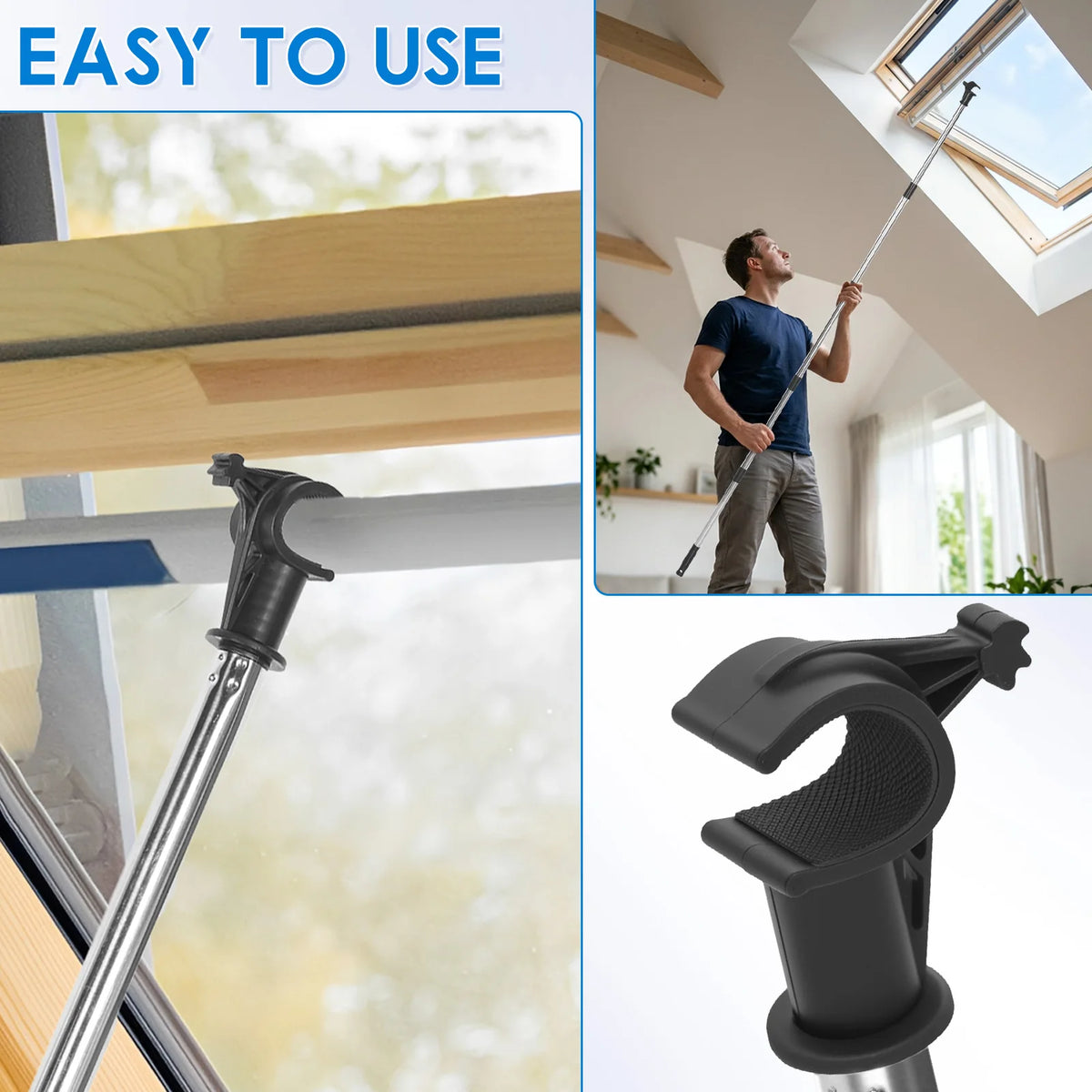 Two-Metre Modular Skylight Opening Pole