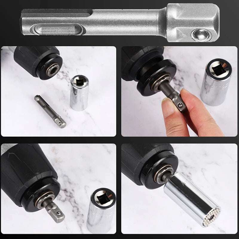 Adaptador de encaixe SDS-Plus para berbequins elétricos