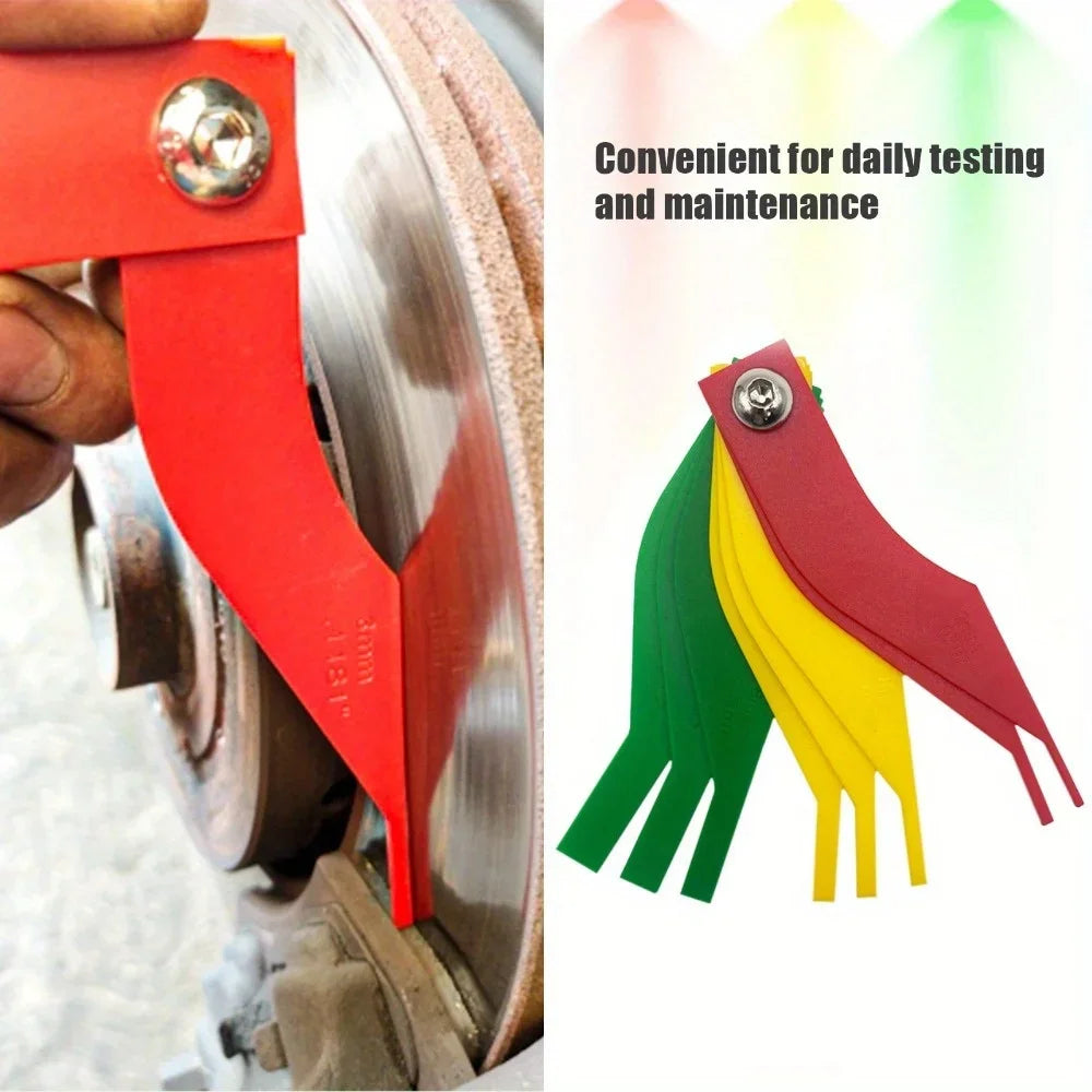 Universal Automotive Brake Pad Thickness Gauge Measure Ruler Diagnostic Test Tool Car Accessories Automotive Repair Equipment