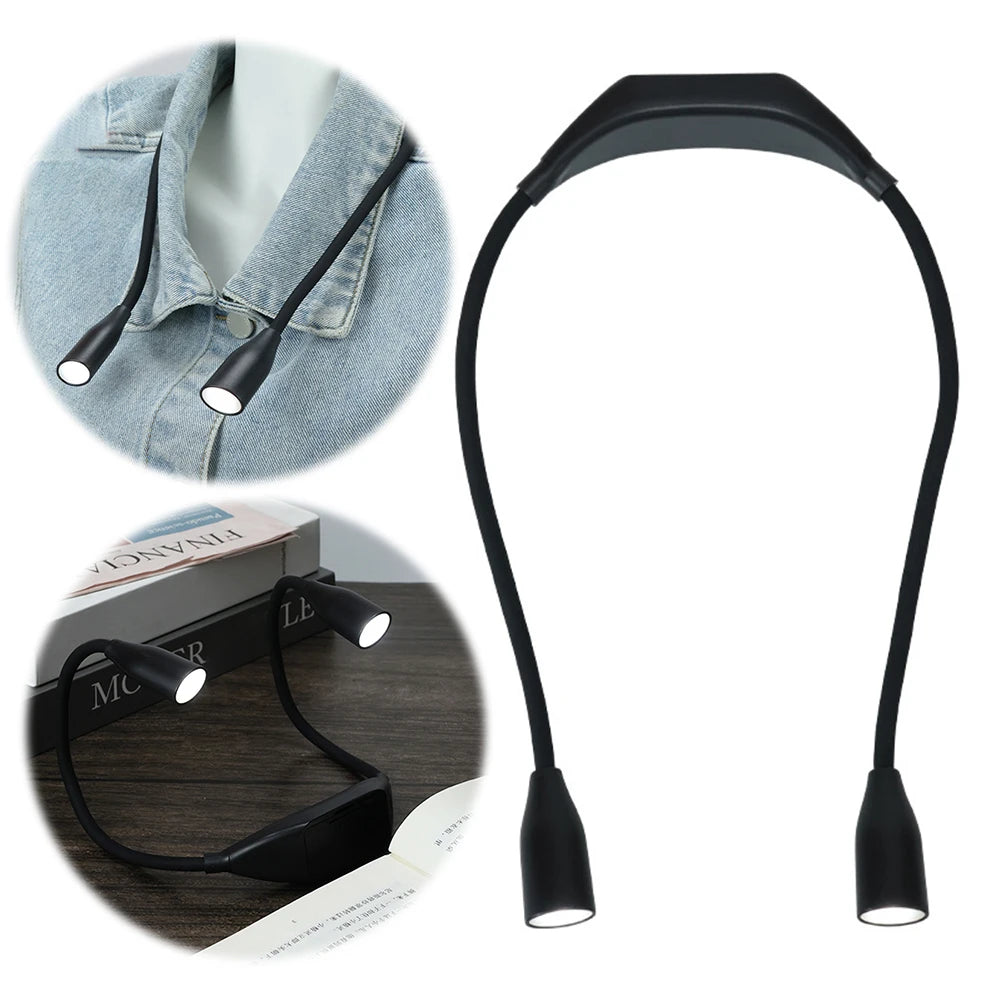 Luz de lectura LED flexible para el cuello