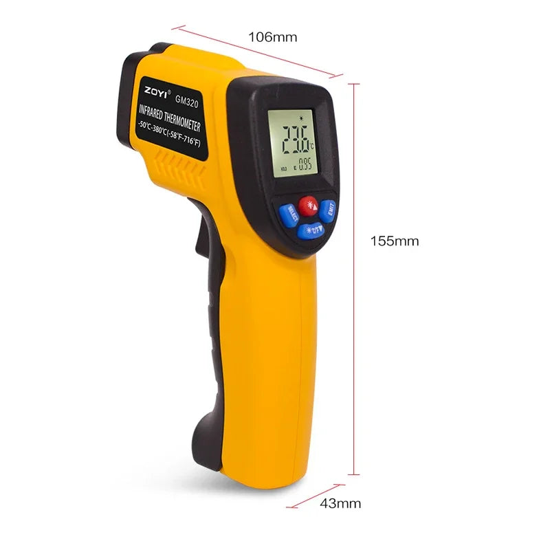 Infrared Surface Thermometer - Range Options