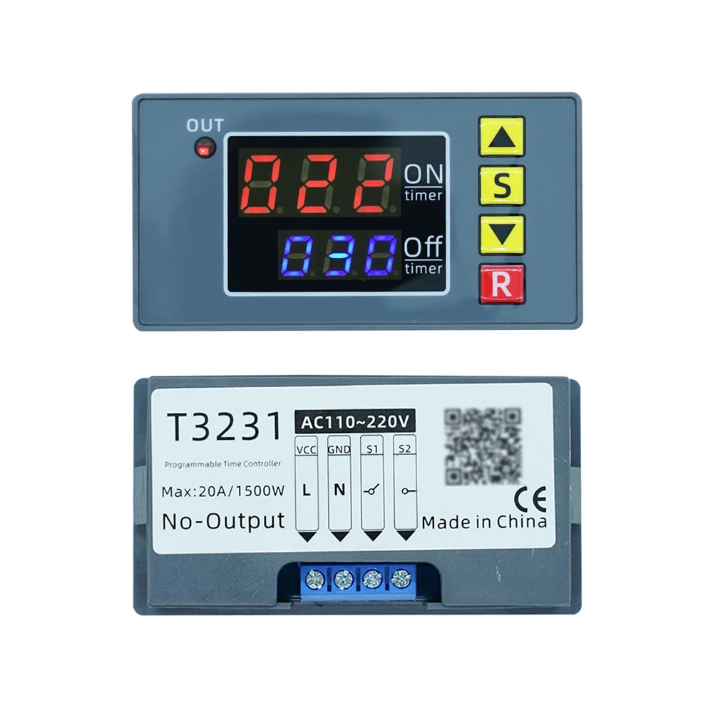 Digitálne cyklické časové relé T3231, varianty napätia
