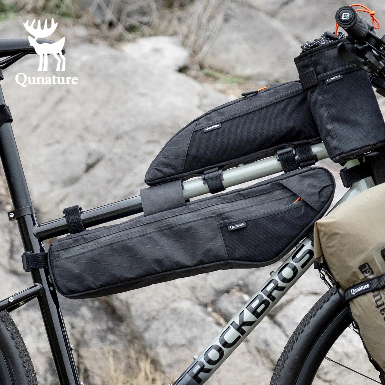 Borsa da Telaio per Bicicletta Impermeabile Grande Capacità per il Trasporto Ciclistico