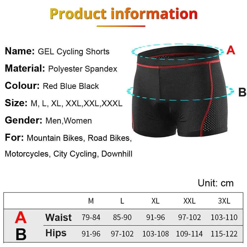 Gevulde mesh-fiets-underwear shorts