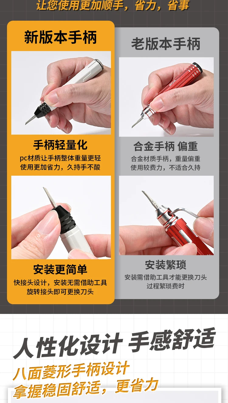 MS070 Model Scribing Knife with Five Replacement Blades
