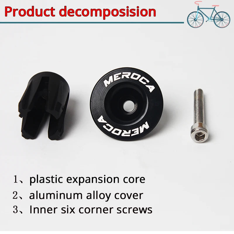 Bicycle Bar End Plug Road Mountain Bike Handlebar End Cap Aluminum Bicycle Handle Bar End Cap MTB Handlebar Plugs 