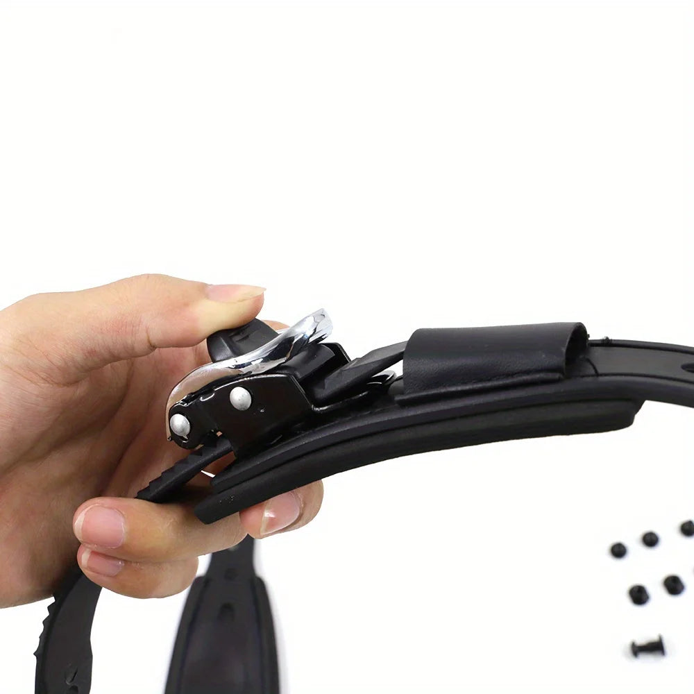 Adjustable Ski Strap with Ratchet and Ladder Buckle