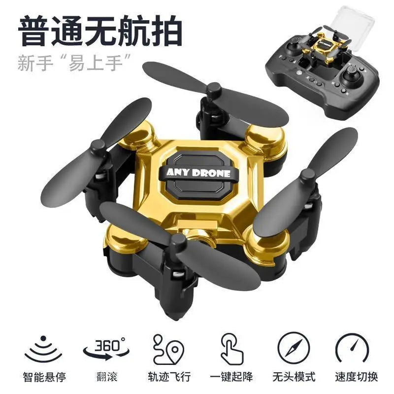 Mouchový dron, mini skládací dron, letecká kamera dron, studentská dálkově ovládaná helikoptéra, malá hračka