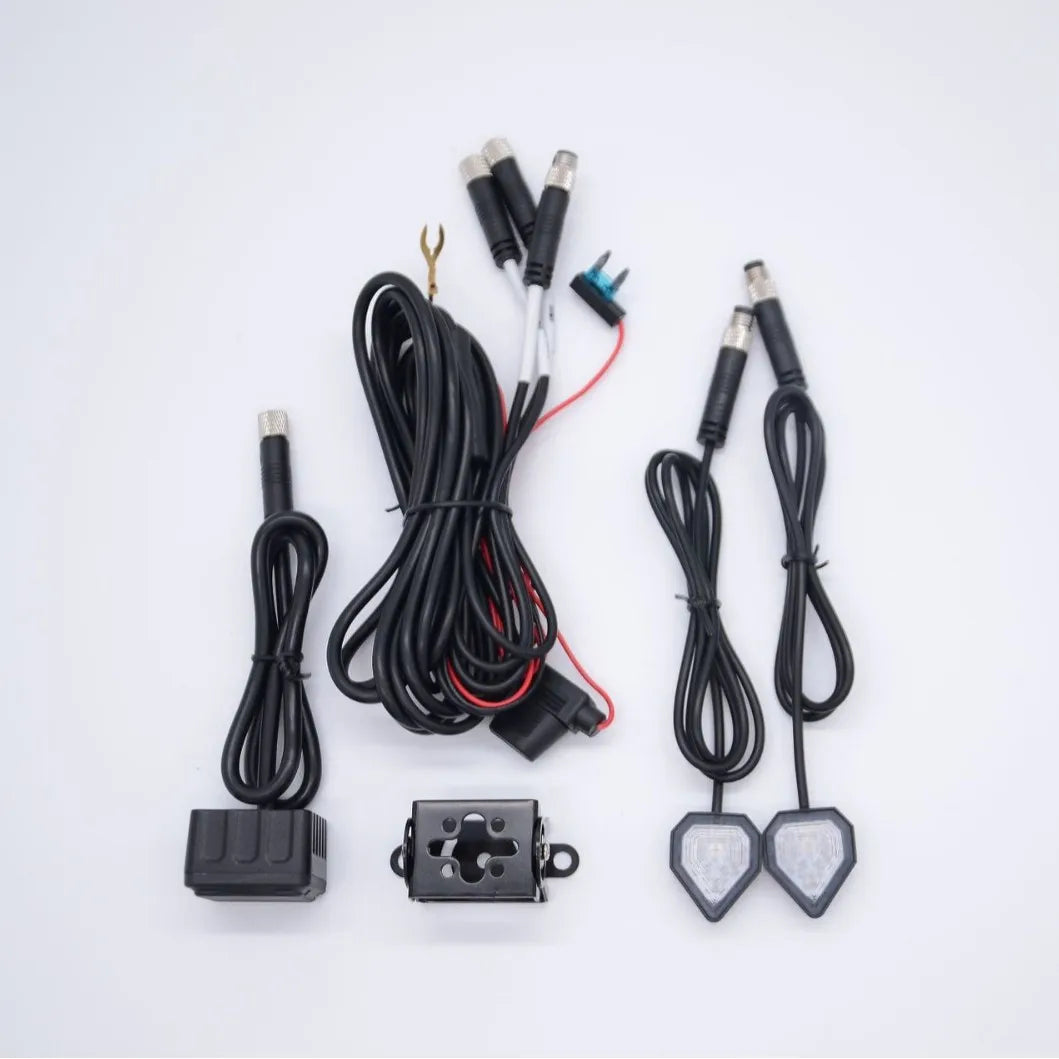Motorcycle Blind Spot Detection System 77GHz Radar 50m Range